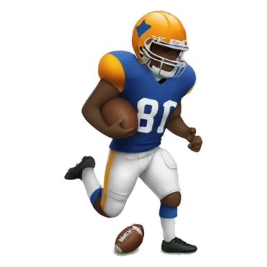 Football with legs sticker