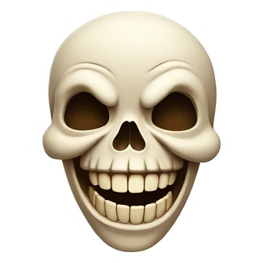 Skull laughing  sticker