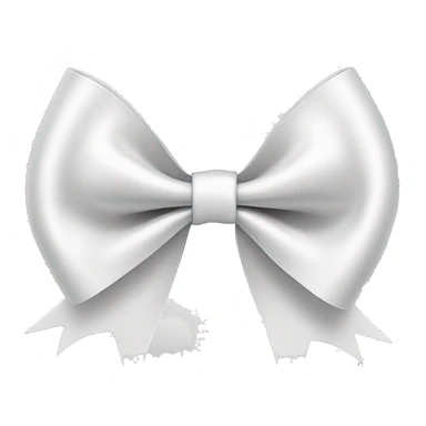 White coquette bow sticker