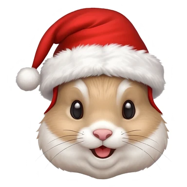 a christmas rabbit sticker