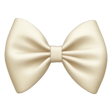 Cream hair bow  sticker