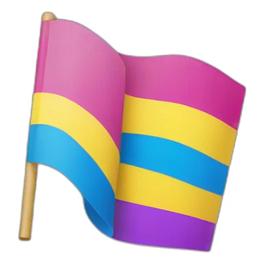 pansexual lgbt flag sticker