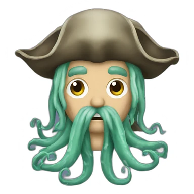 Davy Jones with tentacles sticker