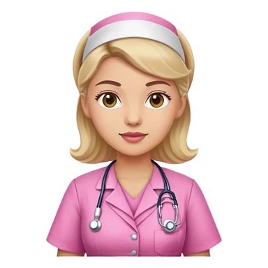 nurse dress pink sticker