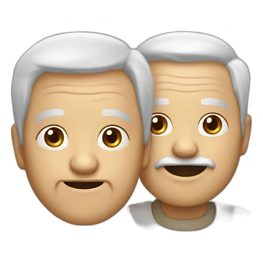 two old people sticker