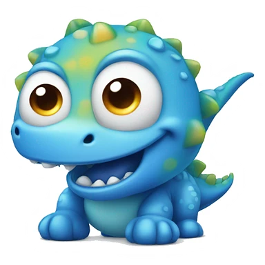 Blue cute Dino  sticker