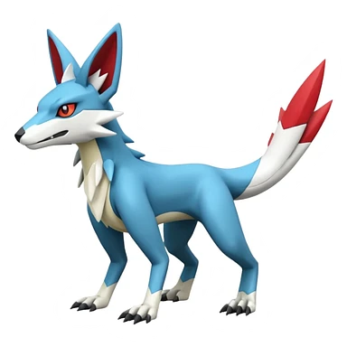 Heliolisk-Zeraora-Lombax-Sergal-Zangoose-Cyclizar-Genesect-Pokémon, full body sticker