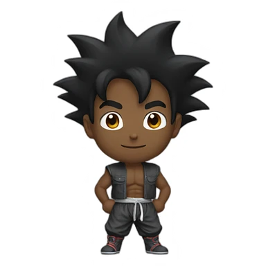 Black Goku sticker