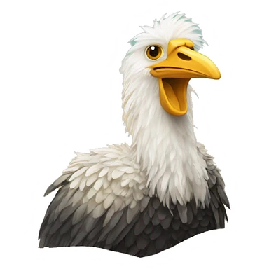 Autruche la tête dans le sable sticker