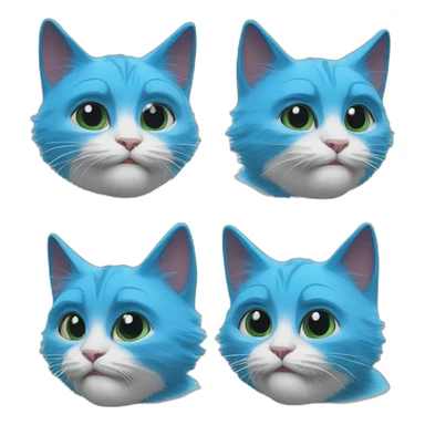 smurf cat meme we live we love we lie sticker