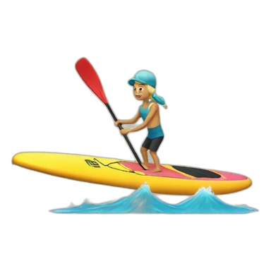 Paddle surf sticker