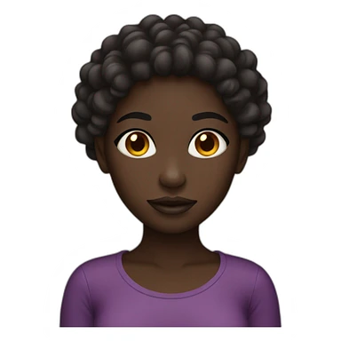 darkskin girl  sticker