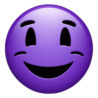 dark purple smiley face sticker
