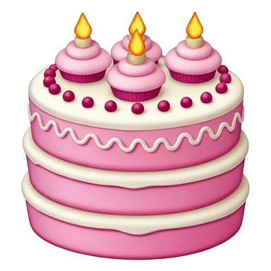 pink cake sticker