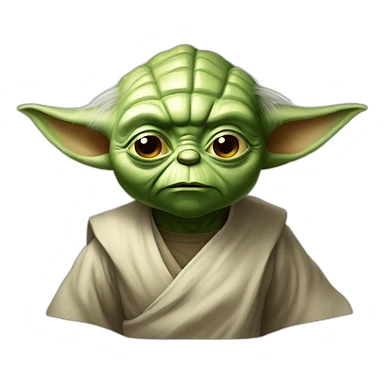 yoda aggressive  sticker