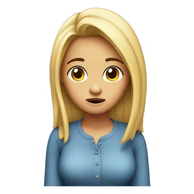 Really confused girl sticker