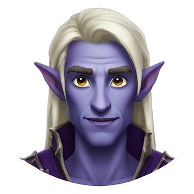 night elf male from world of warcraft sticker