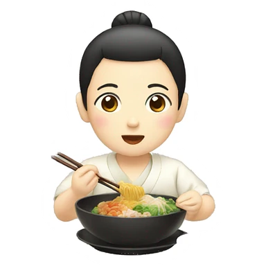 japanese eating sticker