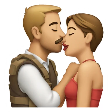Beso de tres sticker