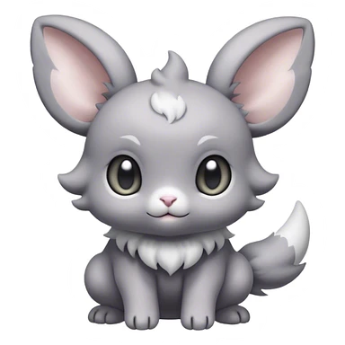 Minccino-Espurr-creature-hybrid sticker