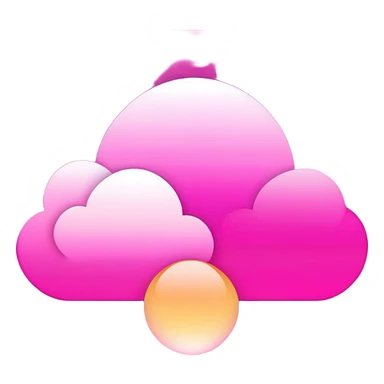 pink sky sticker