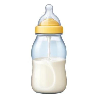 baby bottle tilted  sticker