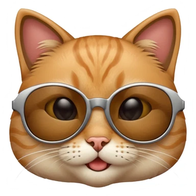 cat wearing sunglasses, playful expression sticker