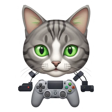 cat homme-avec-manette-ps4 sticker