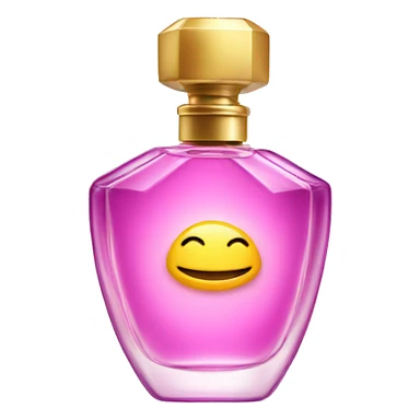 Perfume with fragrance coming out sticker