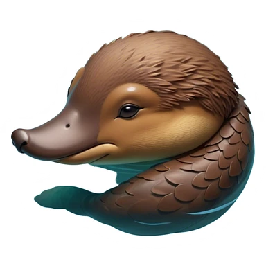 Meme-Worthy Cute Sleeping Platypus Portrait Emoji, Head resting peacefully with a contented smile, showcasing a unique, streamlined build and a luxuriously soft brown fur, eyes shut in a serene, restful float, Simplified yet hilariously adorable features, highly detailed, glowing with a soft, drowsy light, high shine, relaxed and utterly lovable, stylized with an air of playful laziness, bright and heartwarming, soft glowing outline, capturing the essence of a comically sleepy platypus, so meme‐worthy it feels like it could instantly become the next viral sensation of adorable slumber! sticker