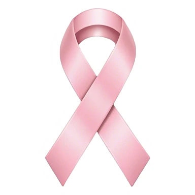 warning symbol with a light pink ribbon sticker