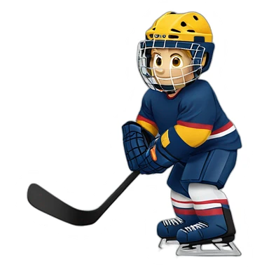 Gardien de but de hockey  sticker