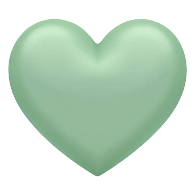 pastel green heart  sticker