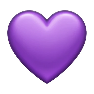 purple heart with a chrome finish sticker