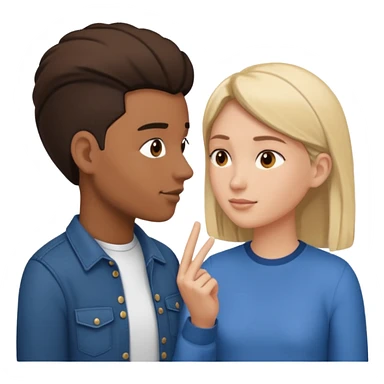 back and forth turn taking during a face to face conversation between two humans sticker