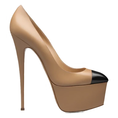 VALENTINO Tan-go PLATFORM PUMP black sticker