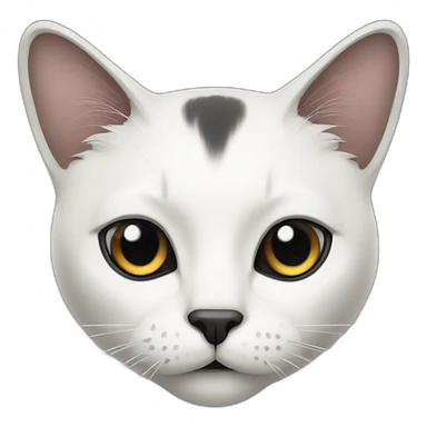 cat-white-face-with-black-forehead sticker