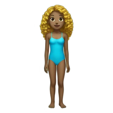 girl swimsuit sticker