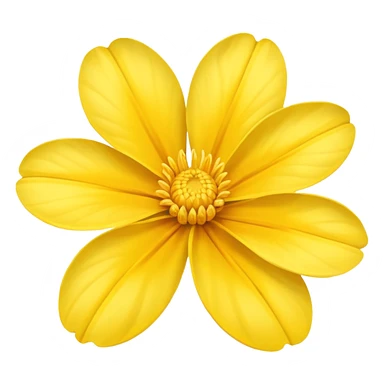 yellow flower sticker