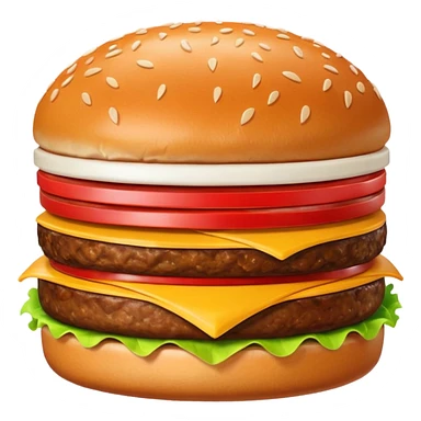 mcdonalds burger single patty sticker