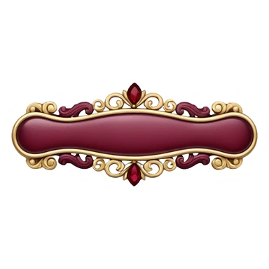 burgundy hair clip sticker