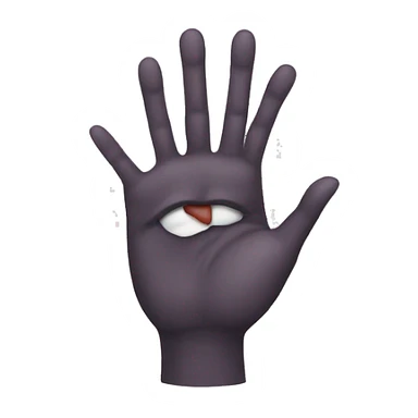 Hand with kiss sticker