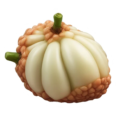 peeled salak fruit sticker