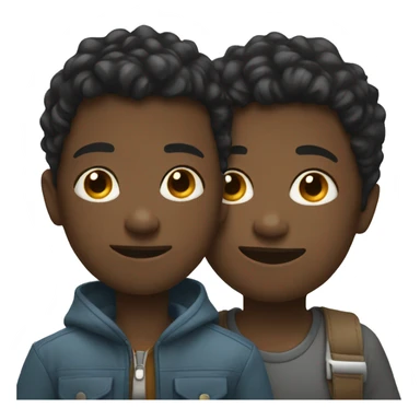 boy with boy selfie sticker