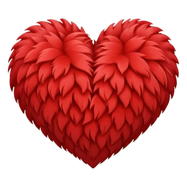 sport fur heart sticker