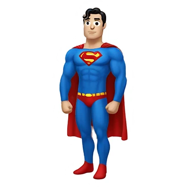 Superman In pajamask sticker