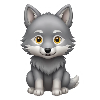 a full body of baby wolf 



















 sticker