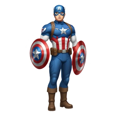 Captain America superhero full body sticker
