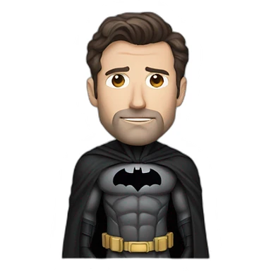 Ben Affleck Batman with cowl sticker