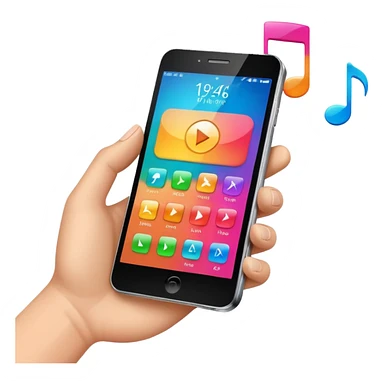 phone with music on the screen








 sticker